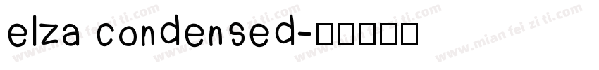 elza condensed字体转换